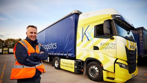 Richard Smith with one of the new CNG trucks