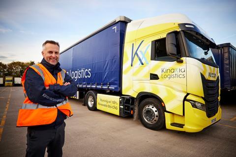 Richard Smith with one of the new CNG trucks