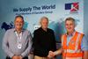 Barry Bown (M) with CEO Ged Garabini (R) and Lee Crank Director of Business Development (L)_