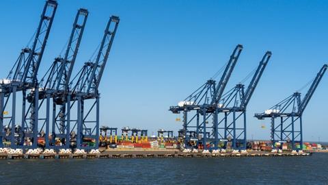 The lorry driver was arrested at Harwich International Port