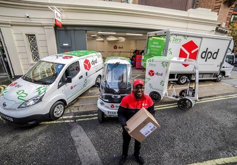 DPD Pickup point at Westminster all electric depot