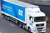 DX truck in motion