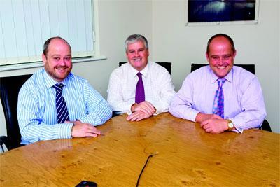 L to R: Richard, Andy, Johnny Downton. Moreton Valence Depot. Gloucestershire. United Kingdom.